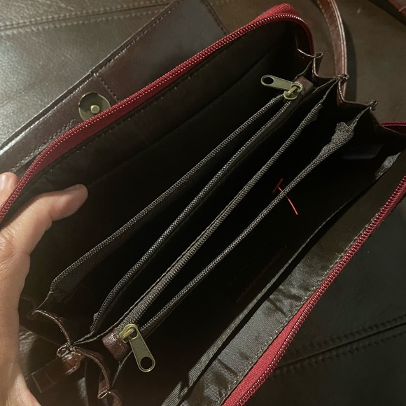 Vintage Maggi B Tropical Tapestry Wallet Purse Crossbody Bag Unique - Picture 6 of 11